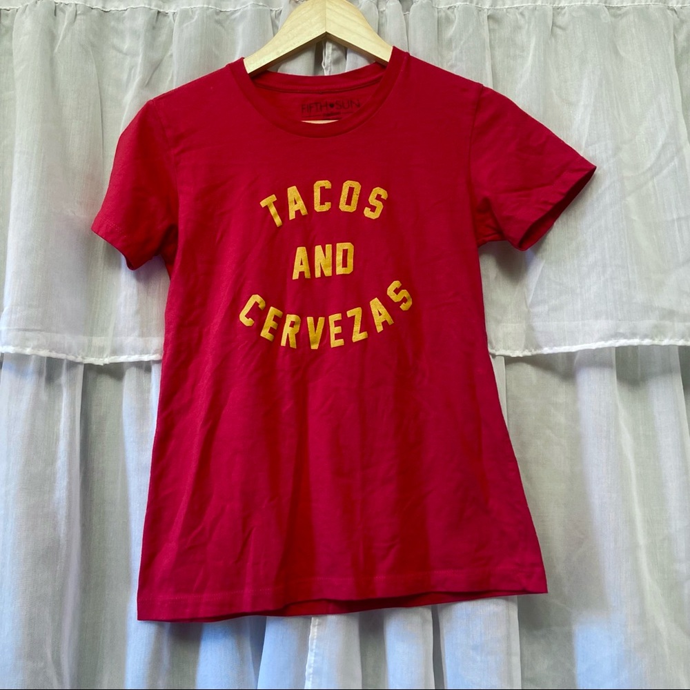 Fifth Sun • “TACOS AND CERVEZAS” Tee - Picture 1 of 4